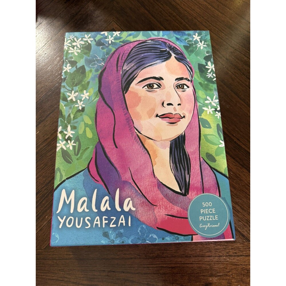 New 500 Piece MALALA YOUSAFZAI by Casey Krimmel Jigsaw Puzzle 18"X24"